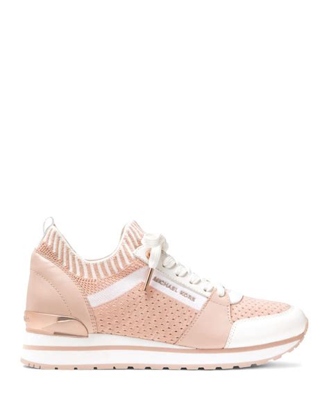 michael michael kors women's pink lace-up sneakers|michael kors sneakers women's price.